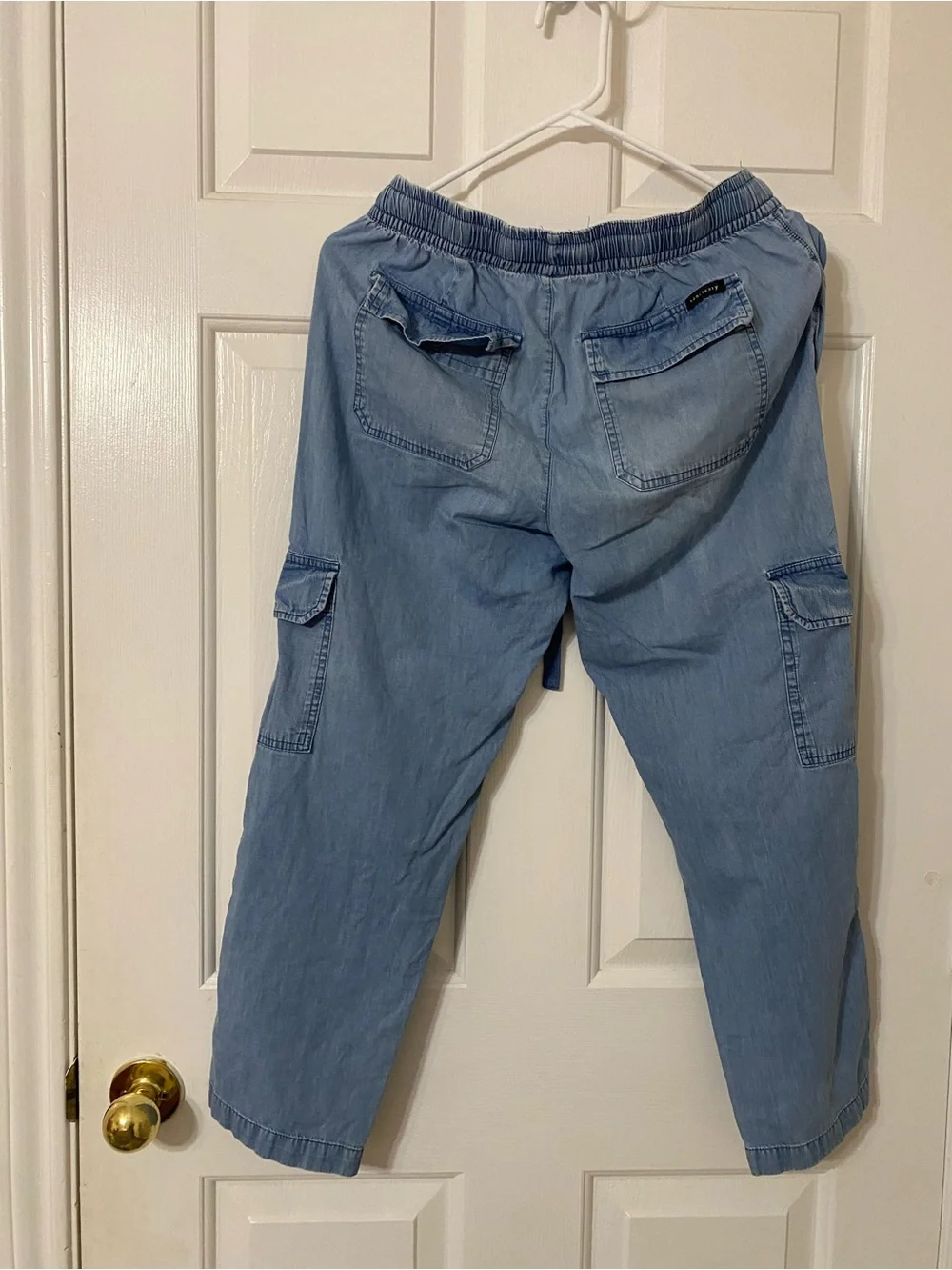 Sanctuary Light Blue Men's Cargo Jogger Jeans